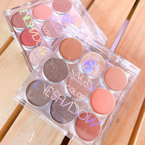 PALETA DE SOMBRAS X9 TONOS NUDE PROFESSIONAL SAGUI