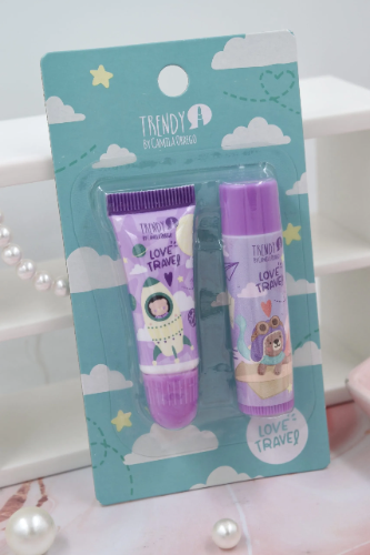 KIT LABIOS LOVE TRAVEL NIÑA TRENDY
