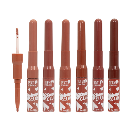 LABIAL Y DELINEADOR GLAM CLUB TRENDY LGC1475