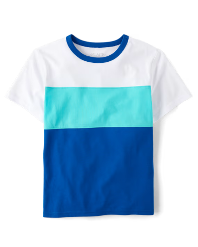 Children's Place - T Shirt - Blanco y Azul