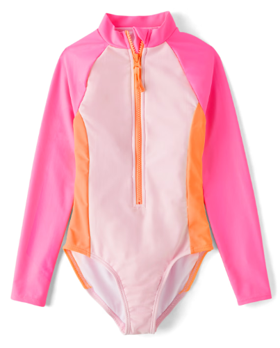 Children's Place - Traje de Bano - Rashguard one-piece - Rosa
