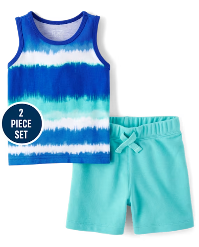 Children's Place - Conjunto de Nino - Ombre Azul - 4T