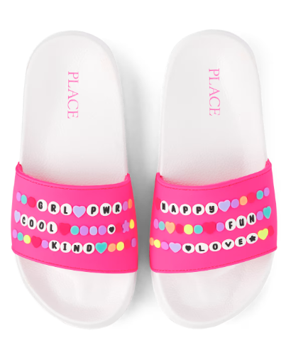 Children's Place - Chancletas - Friendship Bracelet Slides - Y4