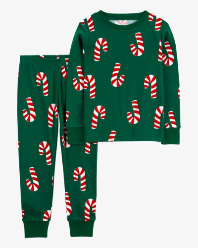Carters - Pijamas de Navidad - Verde Candy Cane