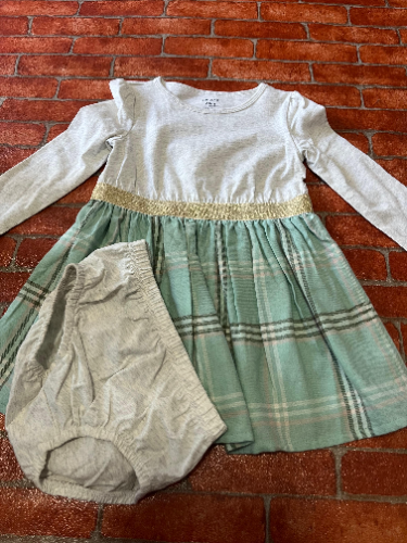 carters- vestido manga larga-talla 24M
