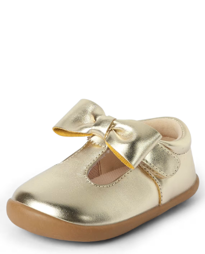 Children's Place - Zapatos - Gold Bow - Talla 3