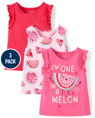 Children's Place - Camiseta - Sandia - C/U