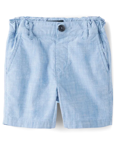 Children's Place - Pantalones Cortos - Azul Textured - 4T
