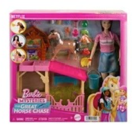 Barbie - Mysteries the Great Horse Chase - Stable Playset