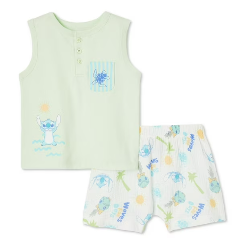Disney - Lilo & Stitch - Conjunto Verde - 0-3 Meses
