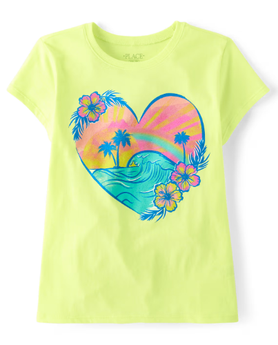 Children's Place - T Shirt - Girls Corazon - XS
