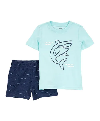 Carters - Conjunto - Shark Azul - 4T