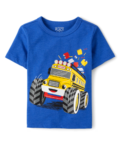 Children's Place - T Shirt - School Bus- 3T