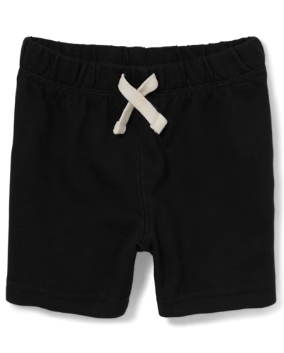 Children's Place - Pantalones Cortos - Black French Terry