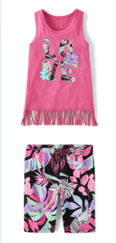 Children's Place - Conjunto - Rosada LOVE -XS (4)