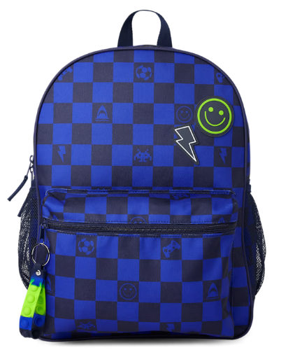 Children's Place - Mochila - Checkered Azul