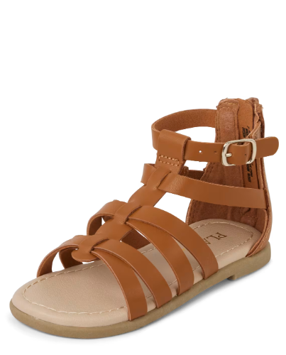 Children's Place - Sandalias - Tan Gladiator - Talla 5