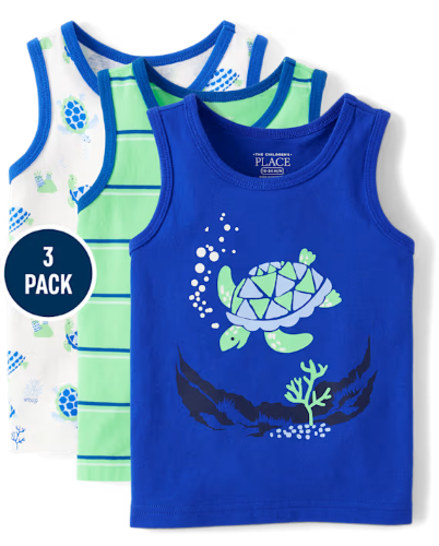 Children's Place - Camiseta 3 pck - Sea Turtle