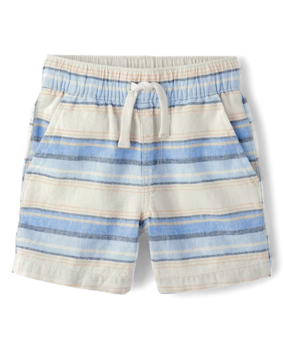 Children's Place - Pantalones Cortos - Striped - Azul - 3T