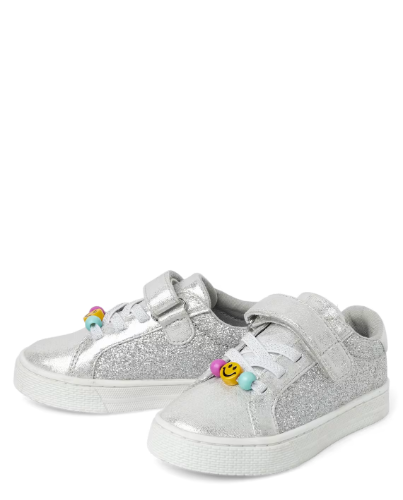 Children's Place -Sneakers - Gris Glitter - Talla 10