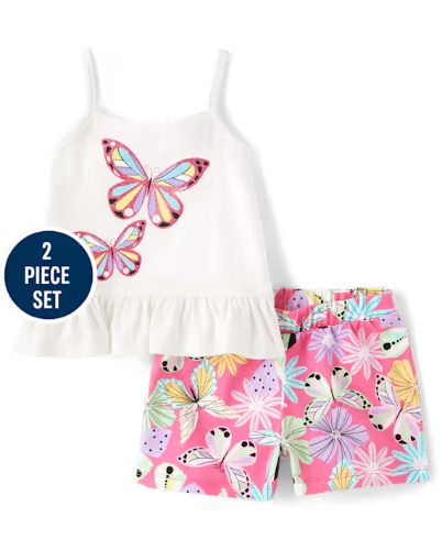 Children's Place - Conjunto - Mariposa - 2T