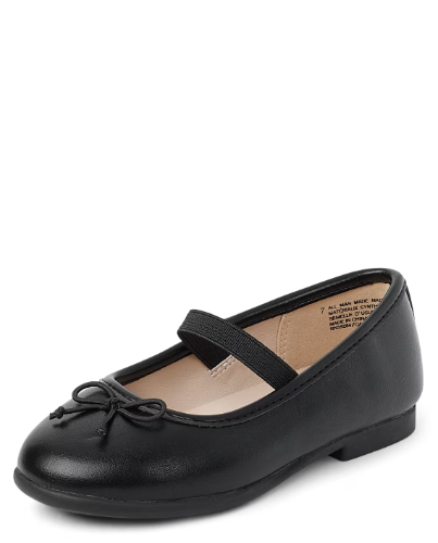 Children's Place - Zapatos - Negro Bow Ballet Flats - Talla 9