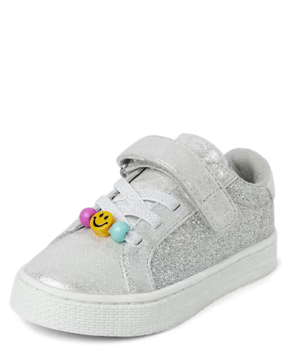 Children's Place -Sneakers - Gris Glitter - Talla 8