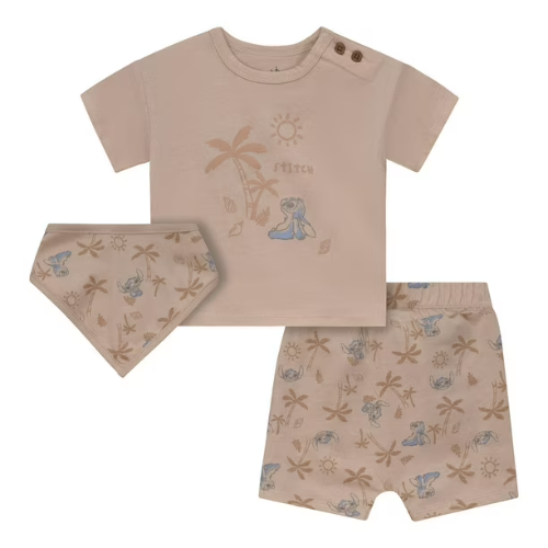 Disney - Lilo & Stitch - Conjunto Brown - 0-3 Meses