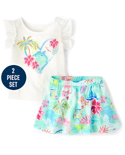 Children's Place - Conjunto - Dolphin - 5T