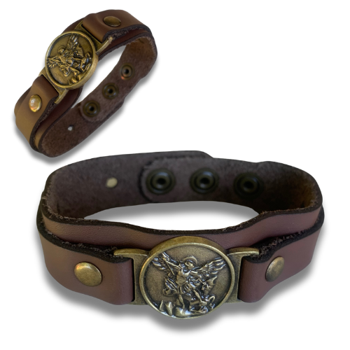 172693 PULSERA DE CUERO OV SAN MIGUEL
