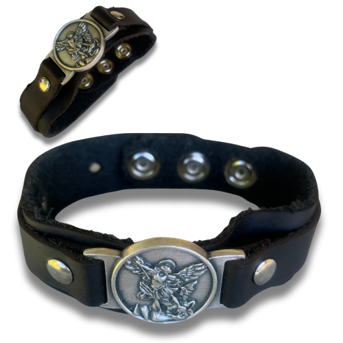 172694 PULSERA DE CUERO PV SAN MIGUEL