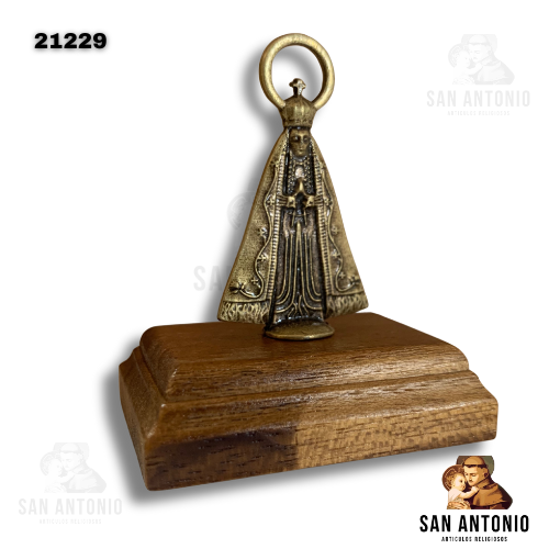 (21229) VIRGEN APARECIDA CON PEDESTAL OV