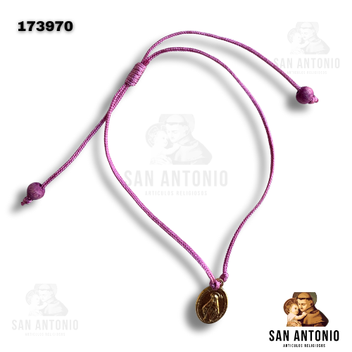 (173970) PULSERA HILO FINO ROSE MED DOUR