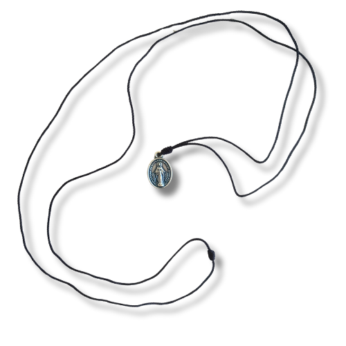 172383 COLLAR CORDON NEGRO MEDALLA NSG PV PEQ