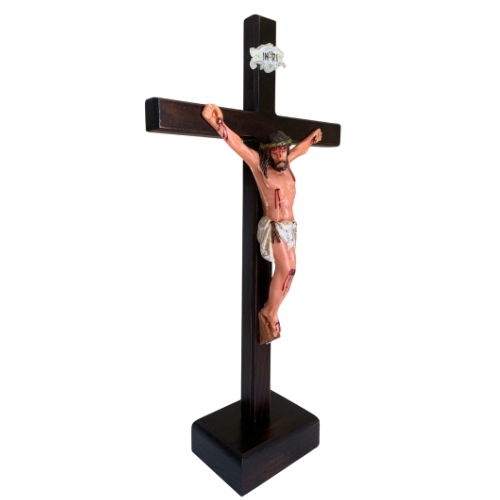 3100 CRUZ CRISTO DE RESINA 33CM