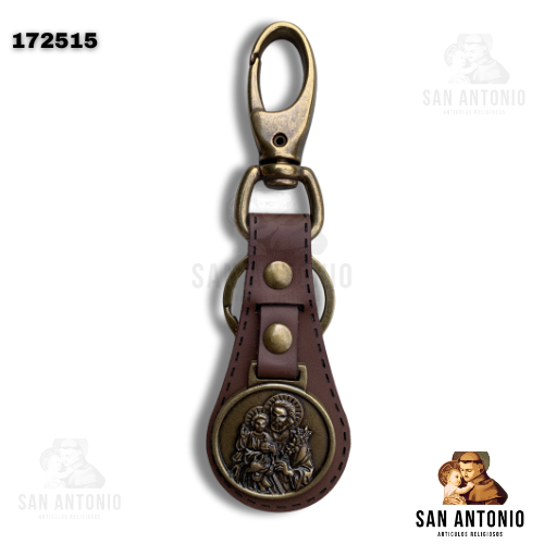 Llavero San José de cuero (172515)