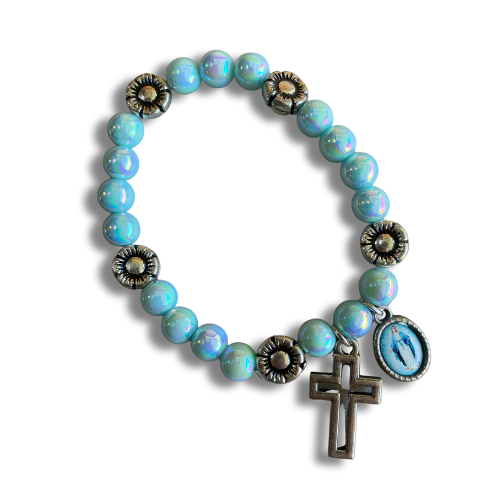 PULSERA PERLAS CELESTE NSG PV 6085NSG