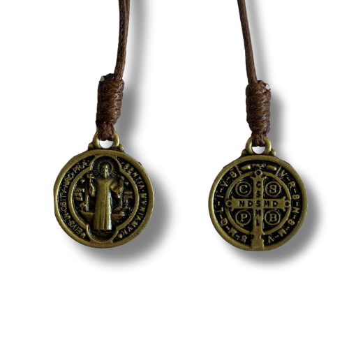 172380 COLLAR OV MEDALLA SAN BENITO HILO ENCERADO