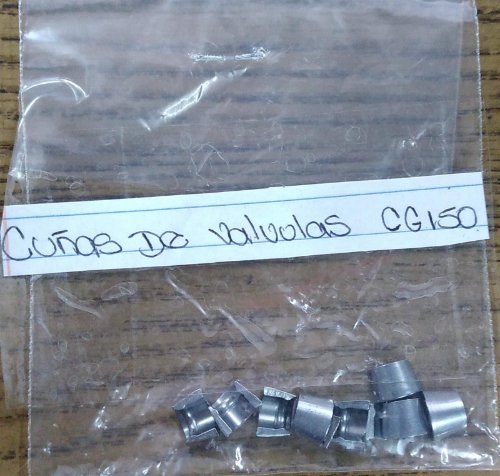 CUÑAS DE VALVULAS CG-150 FILA:6
