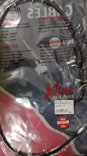 CABLE ACELERADOR  CB160 XBLADE HORNET FILA G