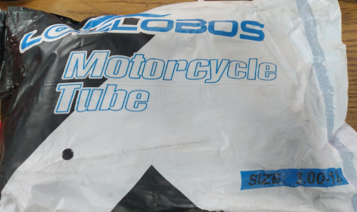 MOTORCYCLE TUBE SIZE: 3.00-18 FILA:J COD: 600108