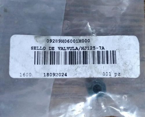 SELLO DE VALVULAS/HJ125-7A FILA:5 COD:092024