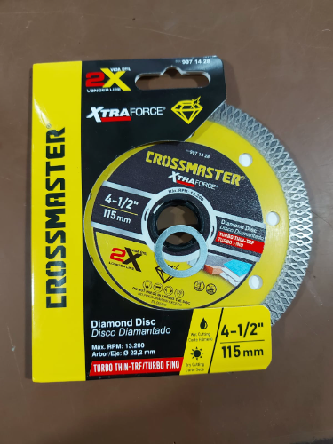 Crossmaster Disco Diamantado Turbo Fino 115mm