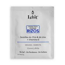 Crema para peina rizos lehit semillas chía sobre