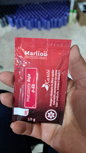 matizante rojo sobre marliou