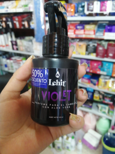 perfume para el cabello violet