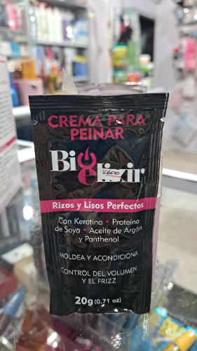 crema de peinar risos sobre