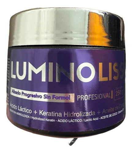 Alisado Luminoliss sin formol x 250grs