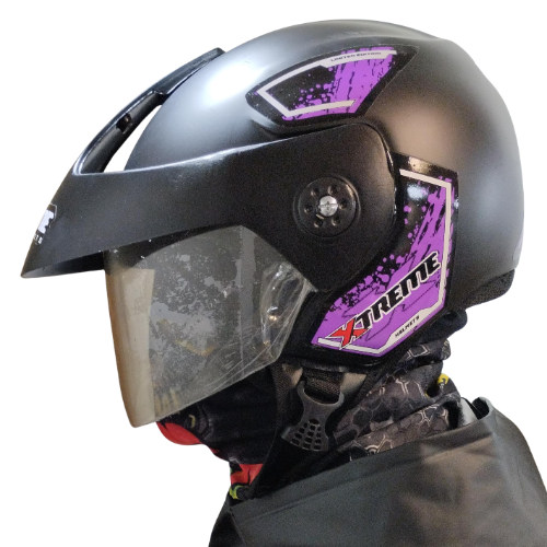 CASCO SEMI INTEGRAL XTREME MORADO L
