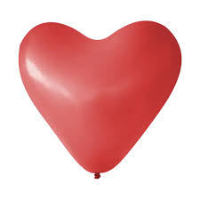 Globo corazon rojo cereza